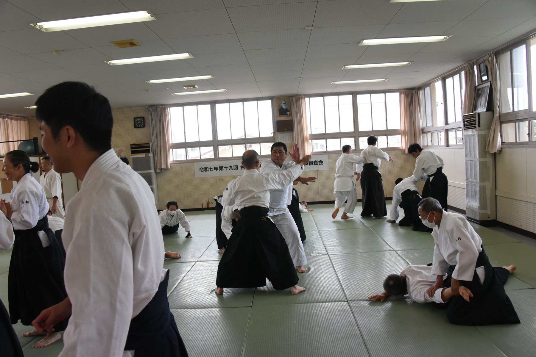 神戸祥平塾の合気道稽古の様子